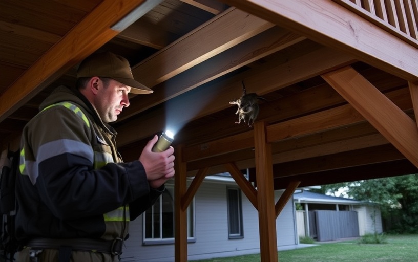 Under Deck Possum Removal in Romsey